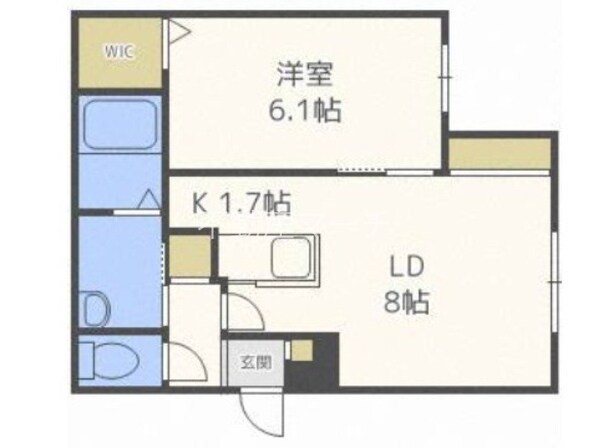 麻生駅 徒歩8分 1階の物件間取画像